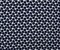 Navy-White Poly Dot Printed Liverpool Double Knit Fabric By the Yard